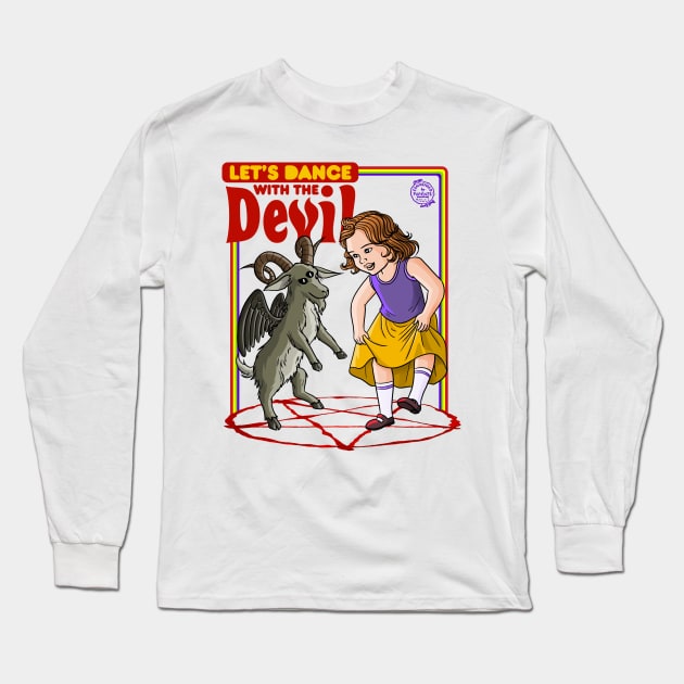 Let's Dance with the Devil Satanic Baphomet game Long Sleeve T-Shirt by Juandamurai